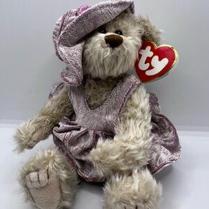 Ty Beanie Babies Attic Treasures 1993 Jointed Darlene Bear 7.5-8 inches tall VTG